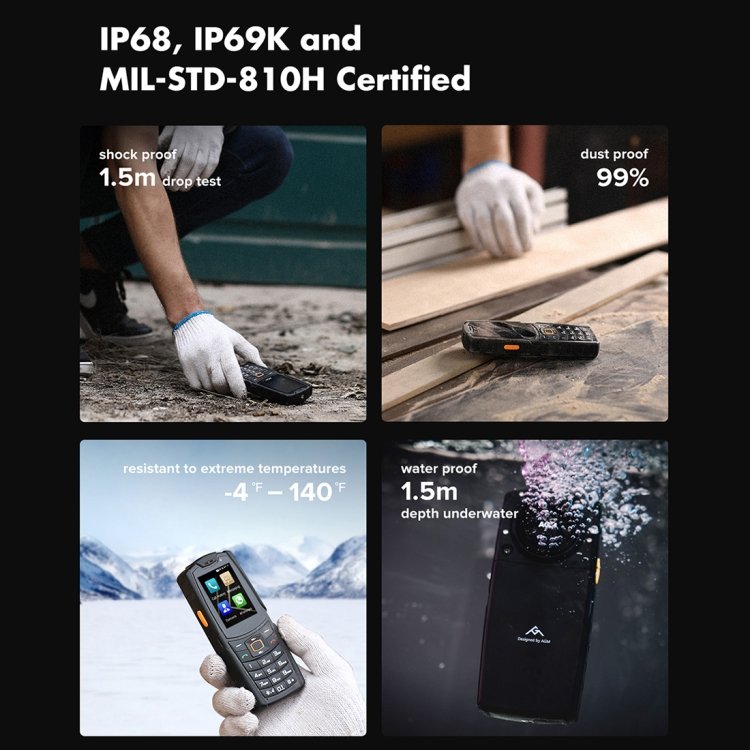 Original AGM M7 reinforced mobile phone Android 11.0 Russian version 1GB+8GB/EU version dual SIM card 3G 4G mobile phones